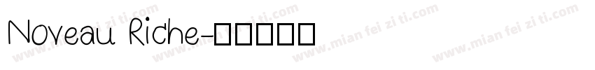 Noveau Riche字体转换
